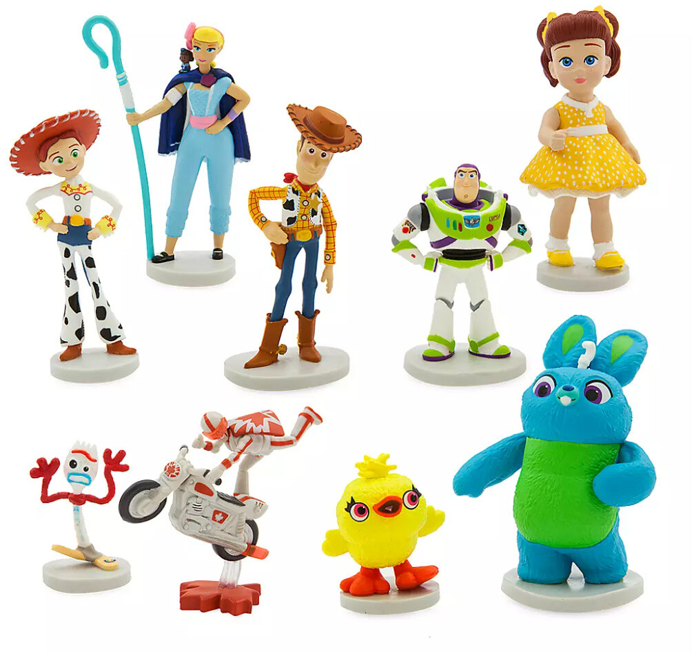 NIB Disney Toy Story 4 Deluxe Figurine Playset 9 PCS Figure Set