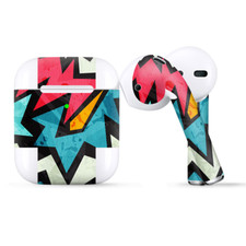 Skins Wraps compatible for Apple Airpods Pop Art Design