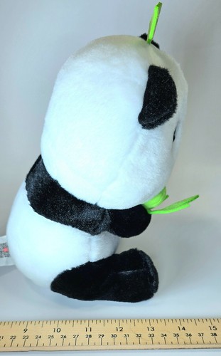 9 inch Miniso Plush Panda with Bamboo, Stuffed Animal, Giant Panda Doll - Picture 4 of 7