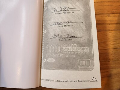 Brian Pinkerton + 2 SIGNED Killer's Diary 2010 Limited Edition Leather COA