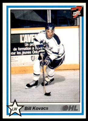1990-91 7th Inning Sketch OHL Bill Kovacs Sudbury Wolves #385