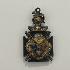 Rare Double Sided Antique Knights Of Columbus Fob / Pendant &mdash;(W)