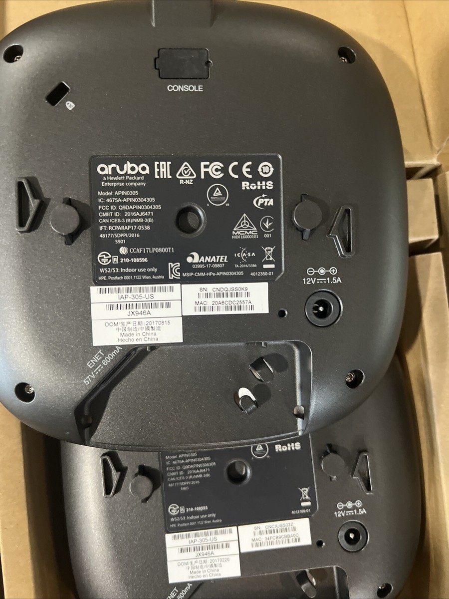 その他 aruba IAP-305 HPE JX945A 価格 - Aruba IAP-305 (RW) インスタント 2x/3x 11ac AP