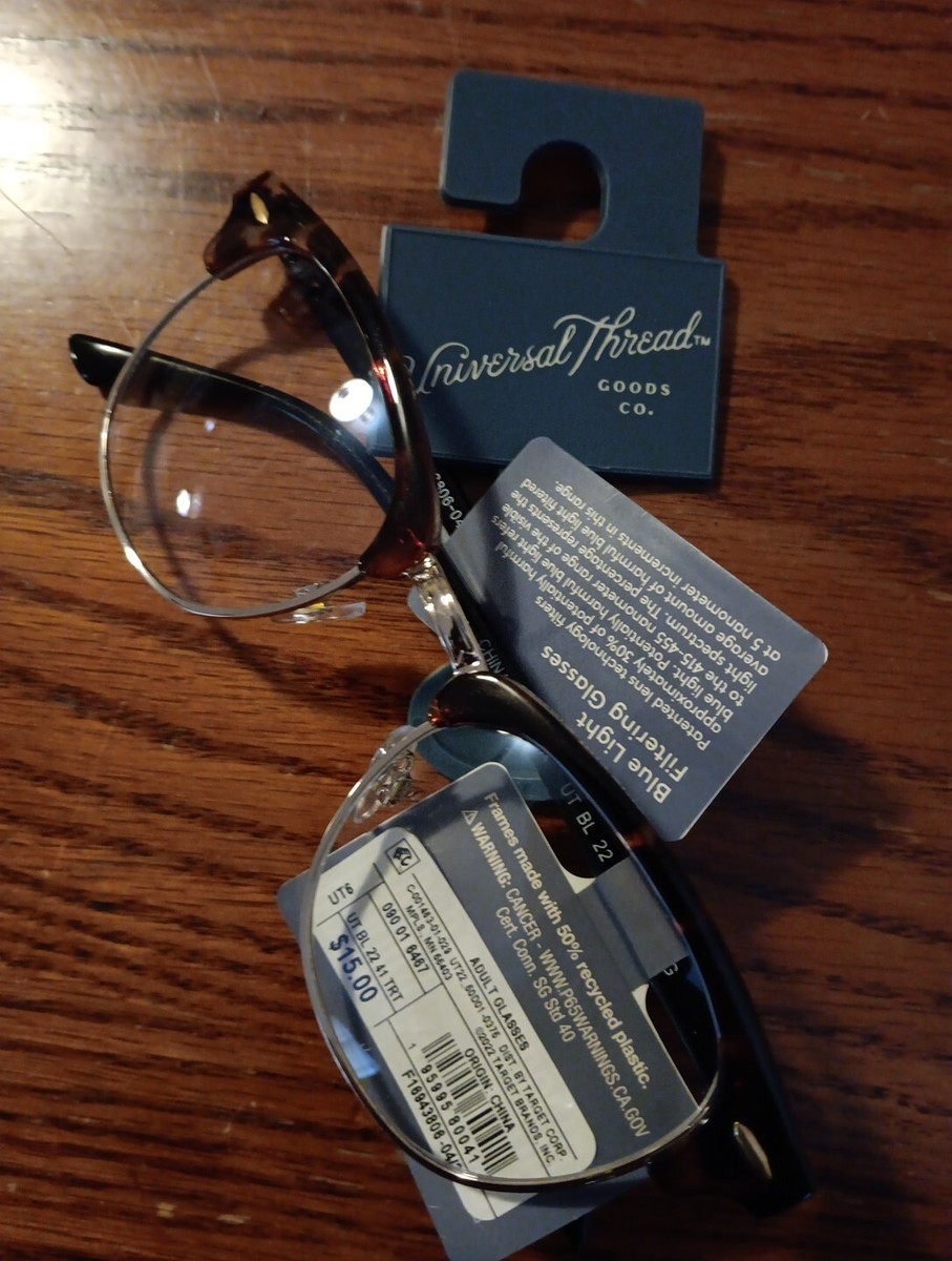 ブラウン25 Women's Tortoise Print Browline Blue Light Filtering Glasses