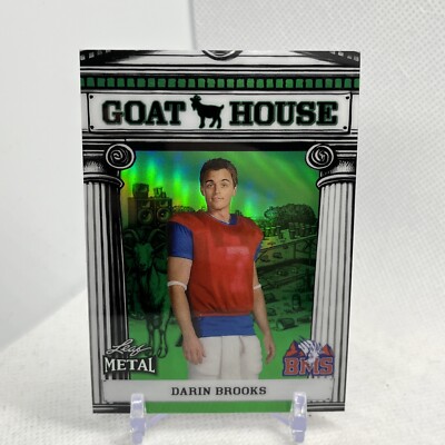 2024 Leaf Metal Blue Mountain State Darin Brooks Goat House Green /30 GHB-3