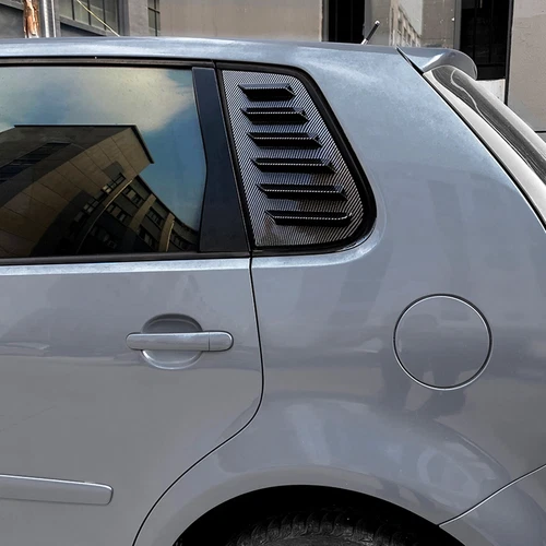 Carbon Fiber Rear Side Vent Window Louver Cover Trim For VW Polo 9N 2001-2009 - Bild 3 von 7