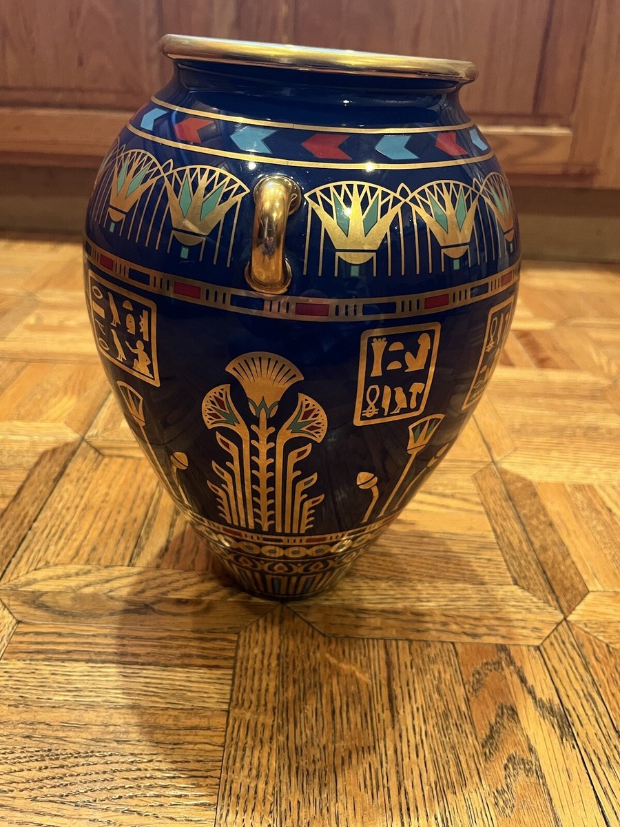 The Franklin Mint The Golden Vase Of Bast By Roushdy Iskander