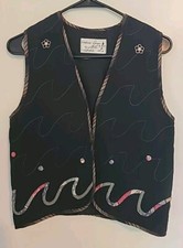 Exclusive Design Women’s Vest Open Embroidered Made Honolulu- Issues