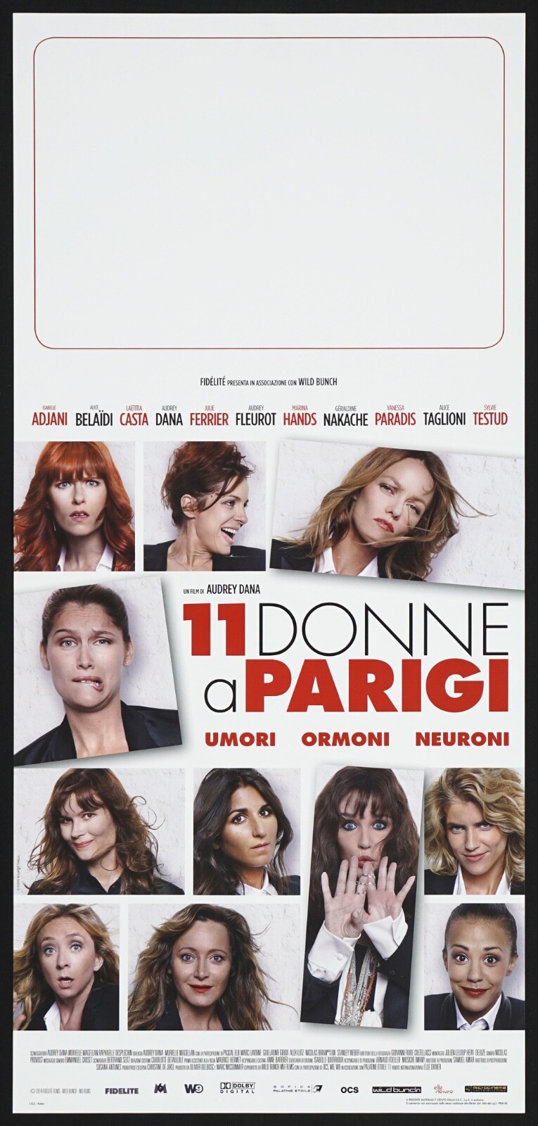 Locandina originale film 11 donne a Parigi (2014) - Regia di Audrey Dana