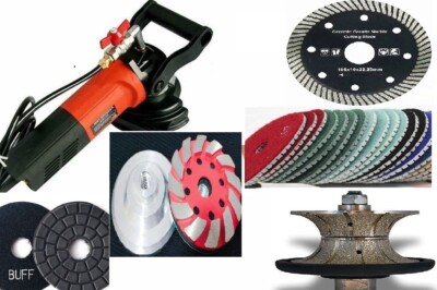 Polisher 3/4'' Full Bullnose 40 Polishing Pad blade cup ceramic granite concrete