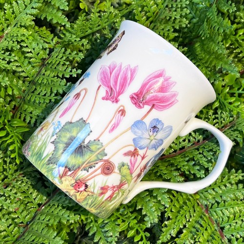 4 New Stechcol Gracie Bone China Spring Garden Floral Butterfly Insets Tea Mugs - Picture 4 of 10