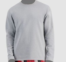  31 Club Room Men's Gray Solid Fleece Cotton Crewneck Pullover Sweater Size L