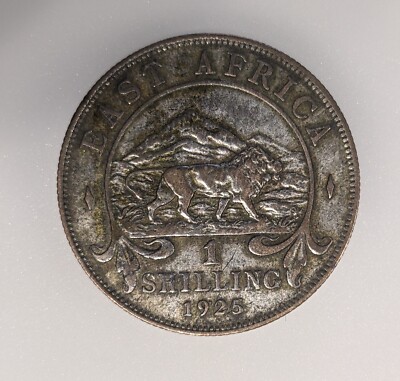 1925 Britisch Ostafrika Schilling 1/- Silber 0,250