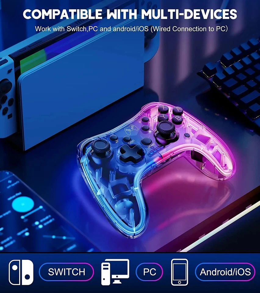 Drahtlose Gaming Wireless Controller Pro IOS Android Gamepad Pc nintendo switch - Bild 2 von 4
