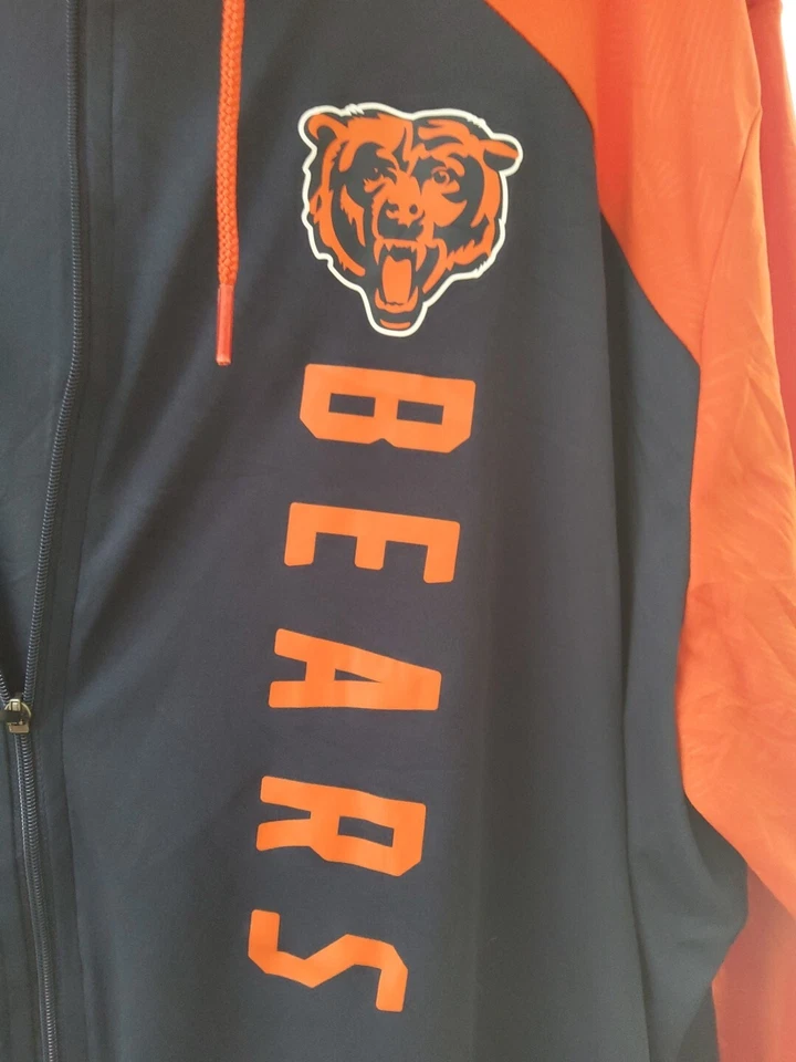 Sudadera con capucha con cremallera Chicago Bears Fanatics - Para mujer 3XL naranja/azul poliéster Foto 4 de 4
