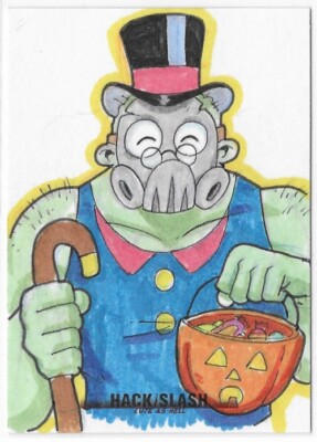 2019 5finity Hack / Slash 2 Cute as Hell SKETCH Card - Adam Hicks /28 a