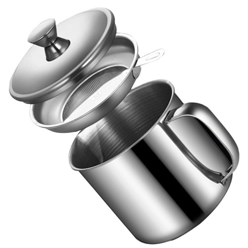 Reusable Stainless Steel Oil Filtering Pot Kitchen Cooking Home | eBay