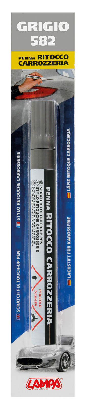 Penna ritocco carrozzeria - Grigio - 581