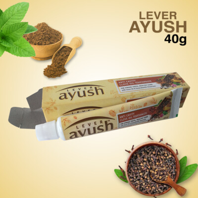 LEVER AYUSH ANTI CAVITY CLOVE OIL HERBAL AND AYURVEDIC TOOTHPASTE 40G