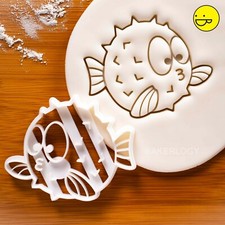 Pufferfish cookie cutter | fugu puffer fugo fish ??? ?? nautical marine biscuit