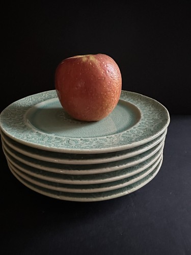 Anthropologie Old Havana Mint Set of 6 Salad Plates 8” - Picture 10 of 19
