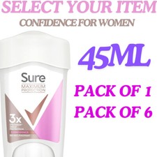 Sure Maximum Protection Confidence Anti-perspirant Cream protection deodorant