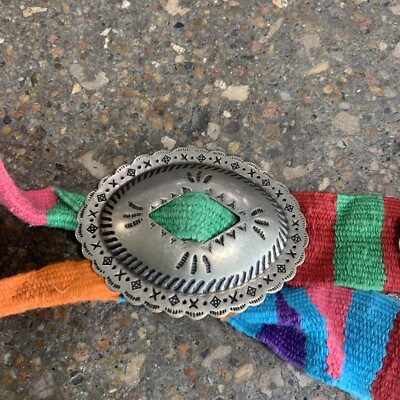 Vintage Southwestern Trinity Buckle 1983 Concho Belt Stamped  display picture 1