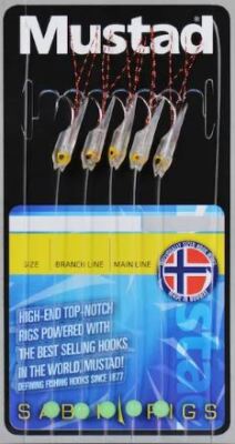 MUSTAD RIG14 Teaser SABIKI Rig Meeresangler+Barsch Vorfach Salzwasser Norwegen