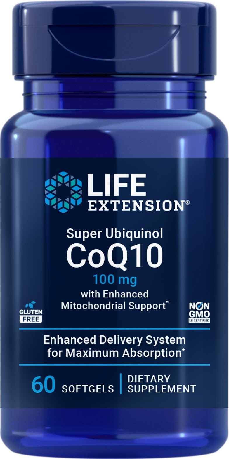 Life Extension Super Ubiquinol CoQ10 с улучшенной поддержкой митохондрий 100 мг 8090₽