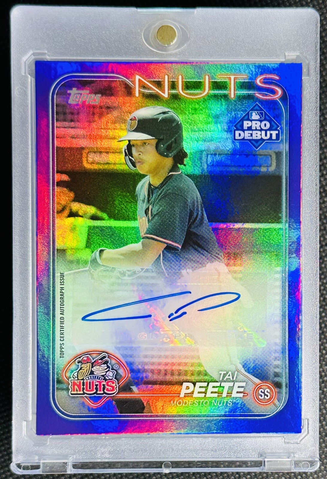 /299 Tai Peete Purple Foil Auto 2024 Topps Pro Debut Rookie Seattle