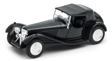 Jaguar 100 Cabrio Oldtimer Modellauto schwarz Spritzguss 11-12 cm von WELLY
