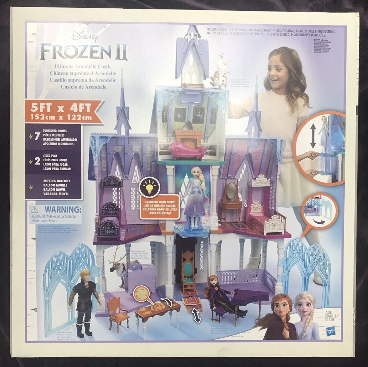 Disney FROZEN II - Barbie Size Doll House Castle - Plus Extras