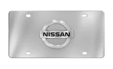Nissan Logo Decorative Vanity Front License Plate Stainless Steel