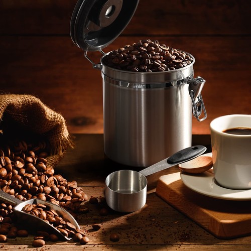 Coffee Canister Airtight Coffee Container Stainless Steel Coffee Bean Storage... - Picture 7 of 8