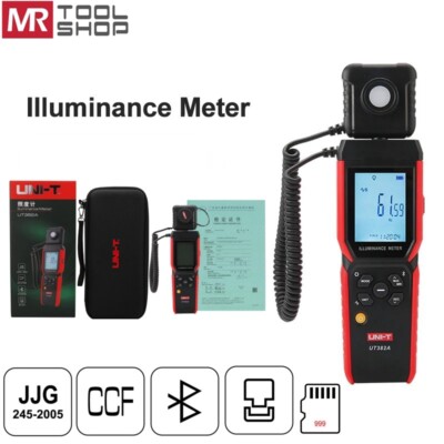 UNI-T Digital Illuminometer 400000 Lx  Light Meter Photometer Bluetooth UT382A