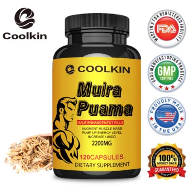 COOLKIN Muira Puama 2200mg - Natural Male Enhancement, Energy & Stamina, Increase Libido