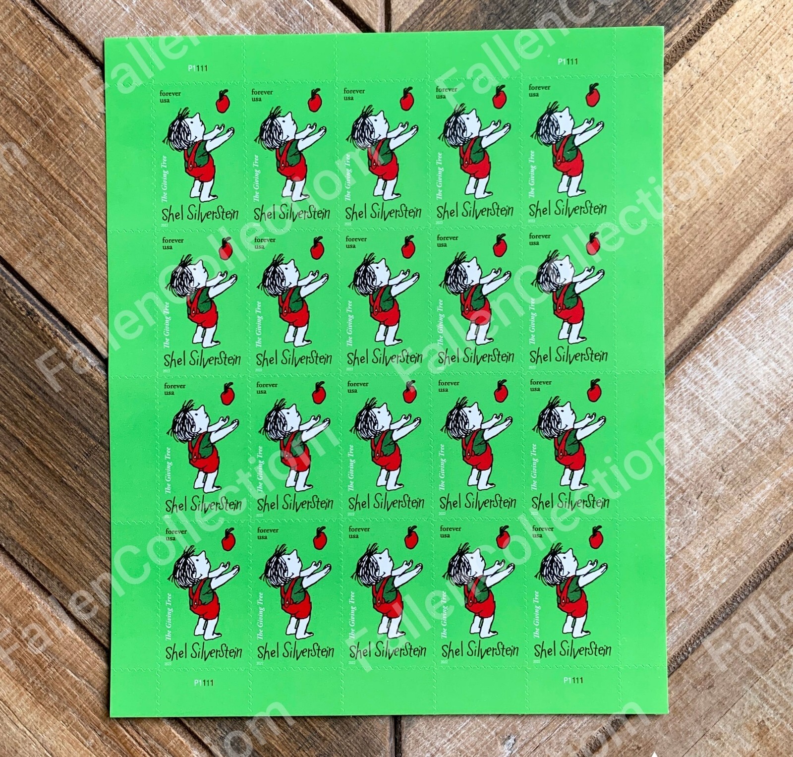 2022 USPS SHEET OF 20 FIRST CLASS LETTER STAMPS SHEL SILVERSTEIN GIVING TREE eBay