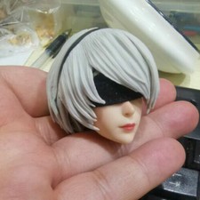 SUPER DUCK SET026 1/6 NieR:Automata 2B Head Sculpt Carved Fit 12'' Figure Body