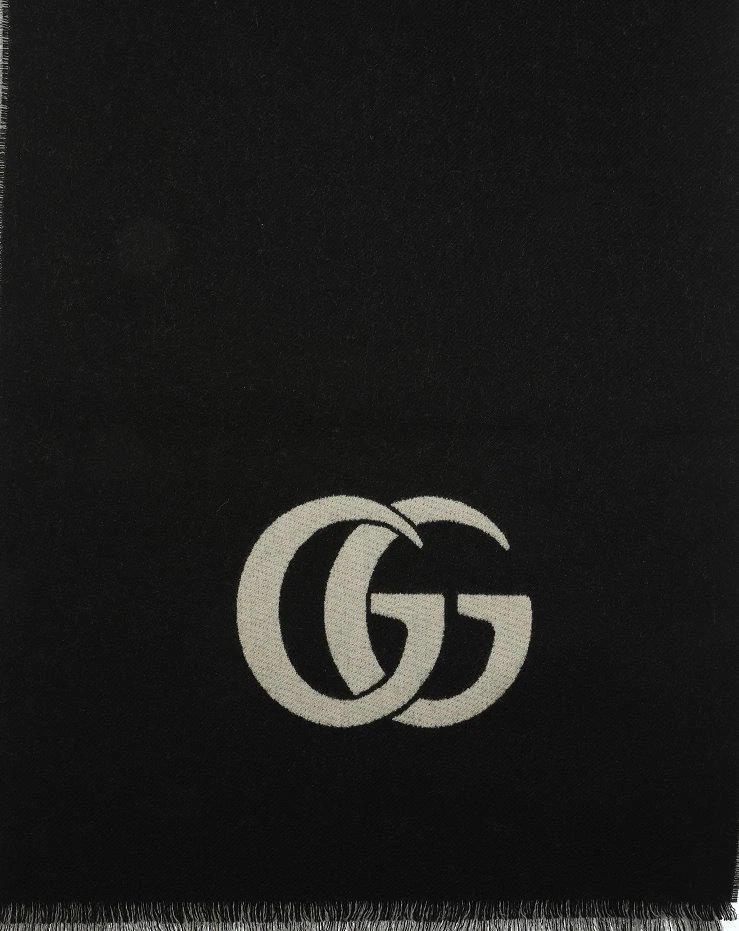 NUEVO GUCCI RUNNING SERPIENTE LANA LOGO CUELLO BUFANDA ENVOLTURA 35X180 CM Foto 3 de 4