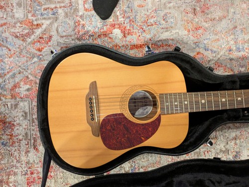 luna muse safari series 3/4 size acoustic guitar w/ hard shell gator guitar case - Picture 2 of 10