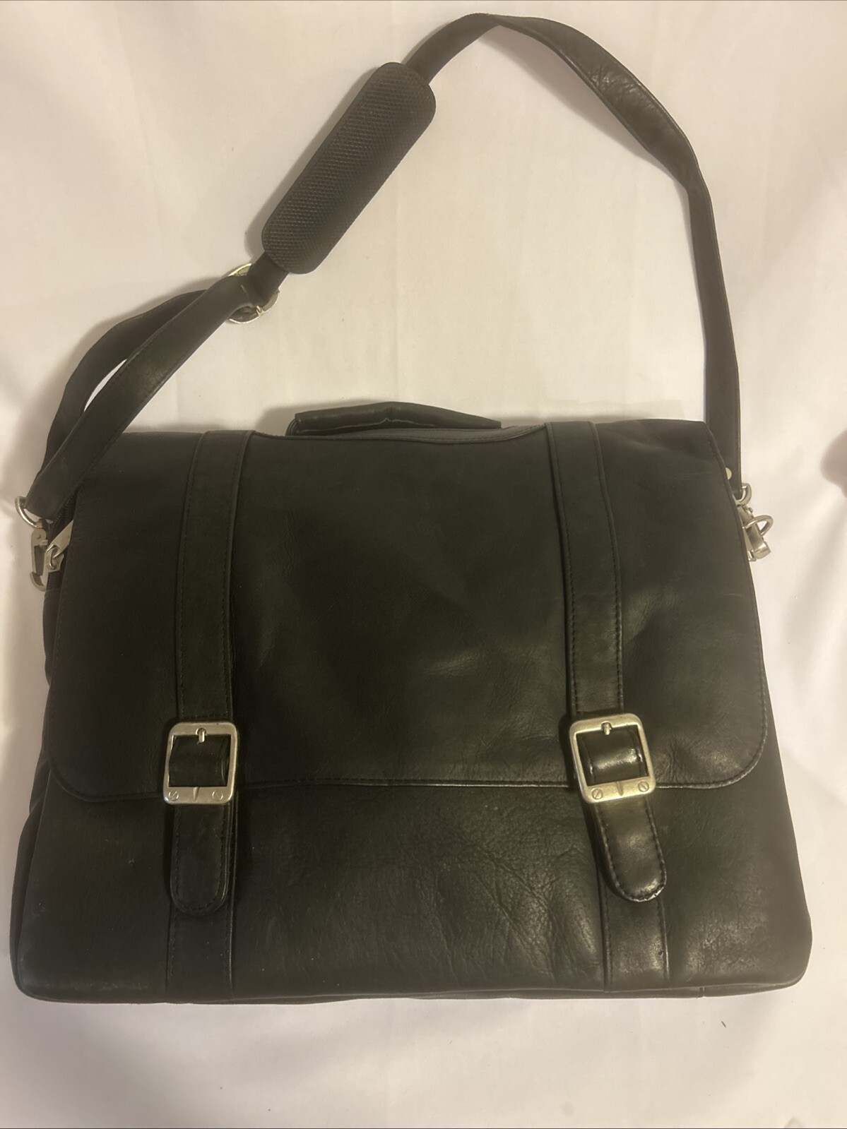 REALLY LEATHER - Tech Organizer Laptop Executive Travel Bag-