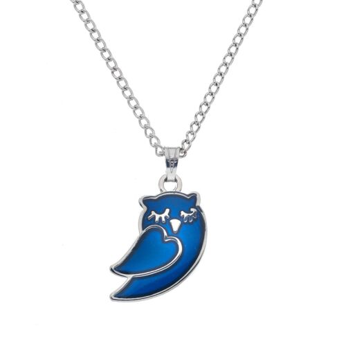 Sea Gems Sleepy Owl Color Change Mood Necklace/Pendant - Picture 1 of 1