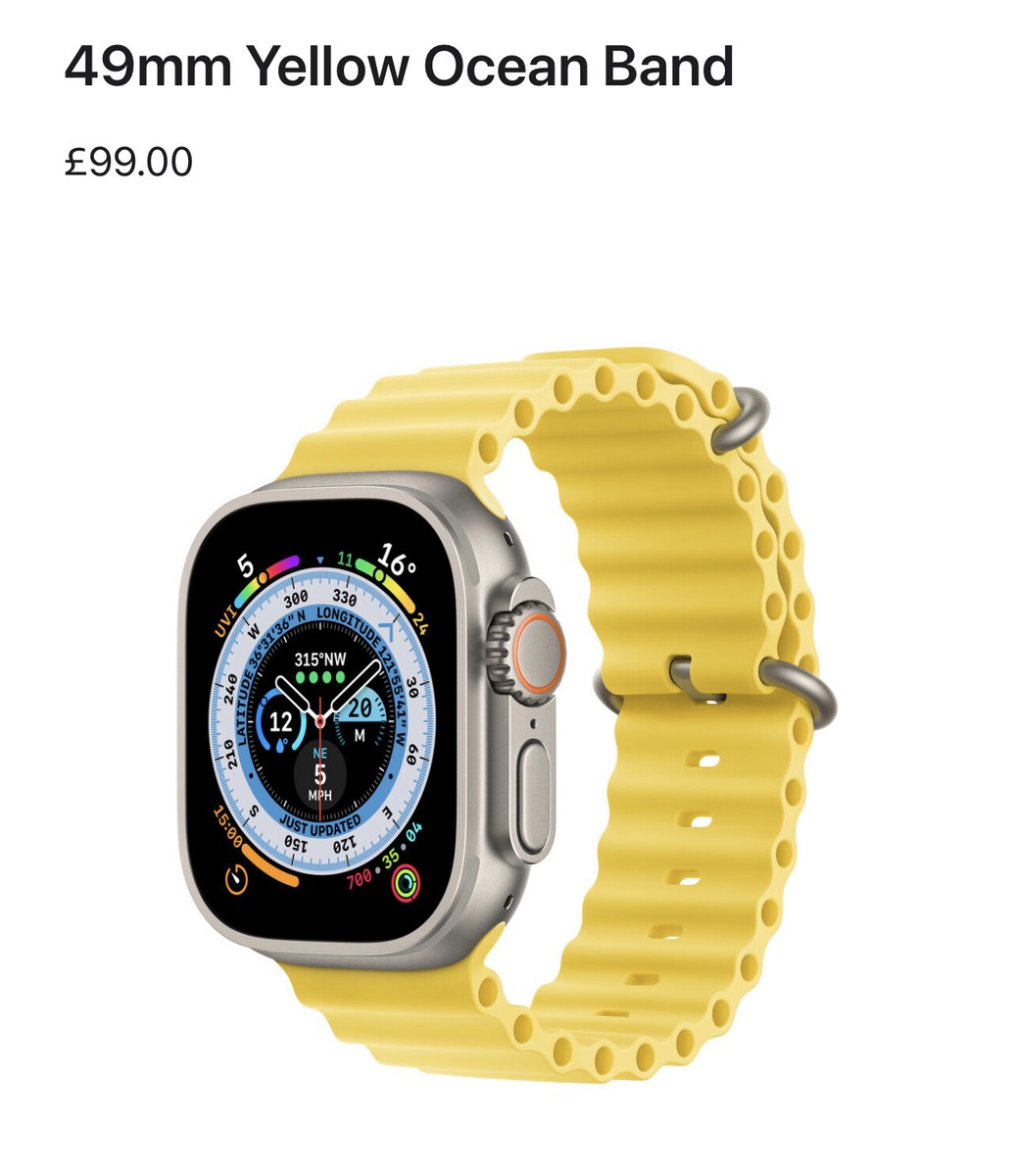 Genuine Apple Watch Ultra OCEAN Band Strap 49mm 46mm 45mm 44mm 