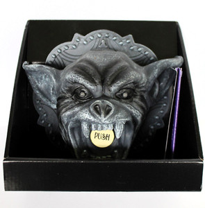 Haunted Living Halloween Animated Gargoyle Doorbell Lights & Talks NEW