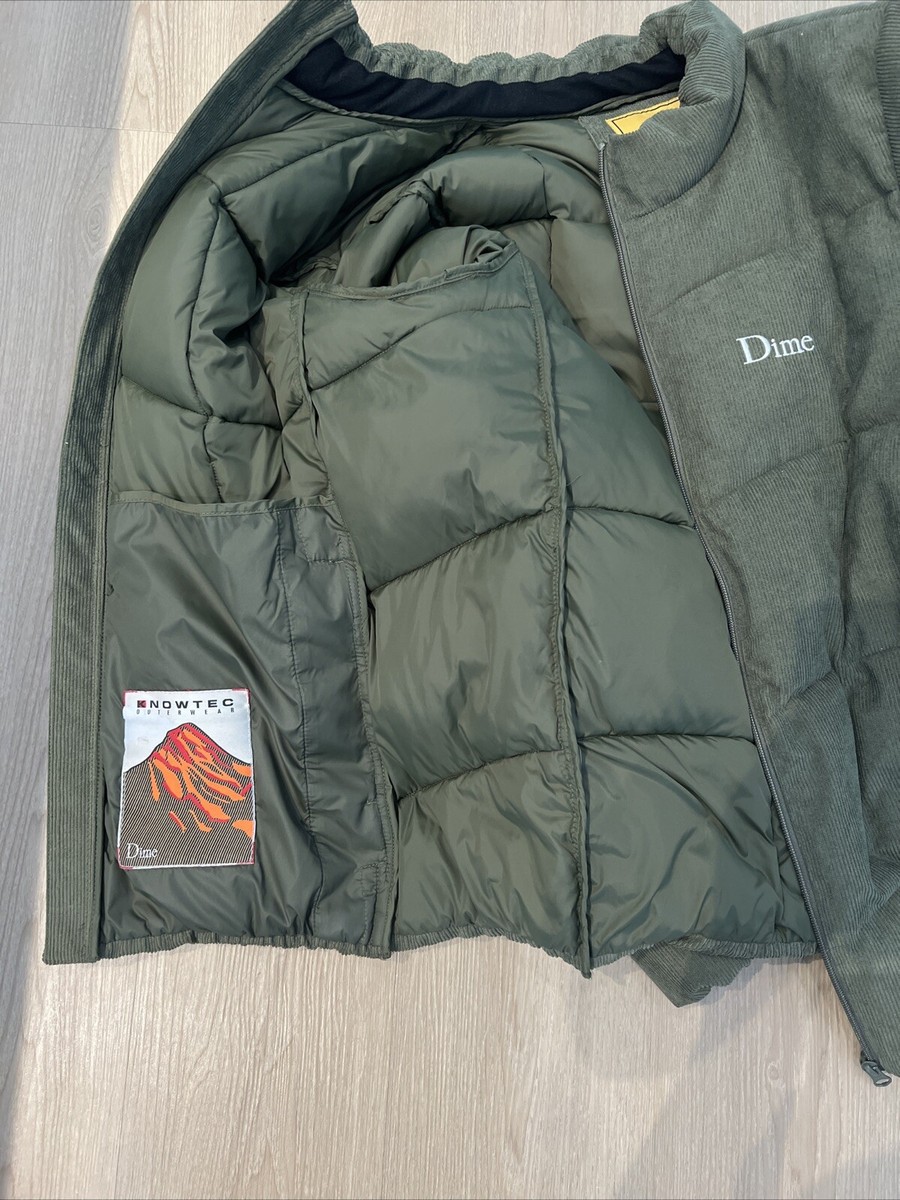 Dime ダウンCorduroy Wave Puffer Jacket Dime Blue Corduroy Wave Puffer Jacket Dime