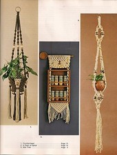 Vintage Spice Rack Pattern 1970s - Craft Book: MM166 Macrame Happenings