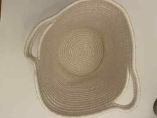Brightroom 11" Decorative Coiled Rope Storage Basket white