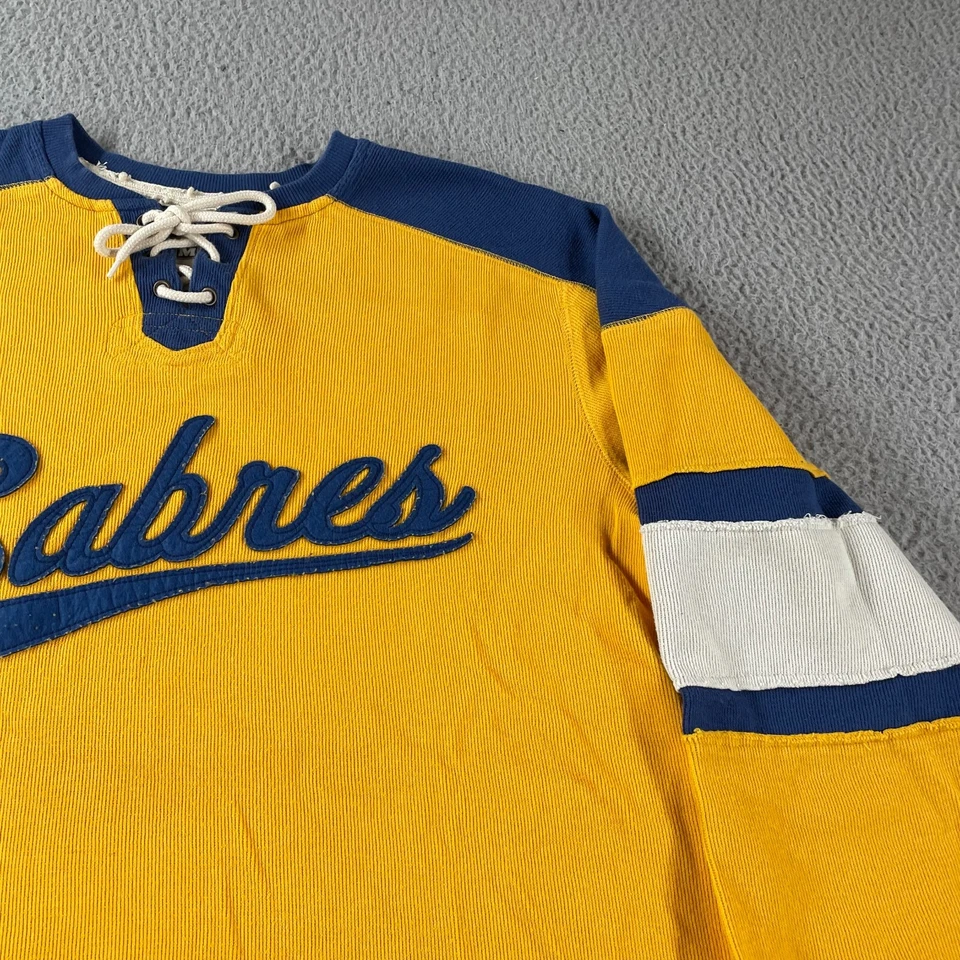 Camiseta deportiva de hockey Buffalo Sabres larga Slv camisa profesional ok'd clásica retro estilo vintage Foto 3 de 4