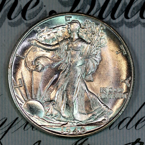 * 1940-S * SOLID+ GEM BU MS WALKING LIBERTY HALF-DOLLAR * FROM COLLECTION