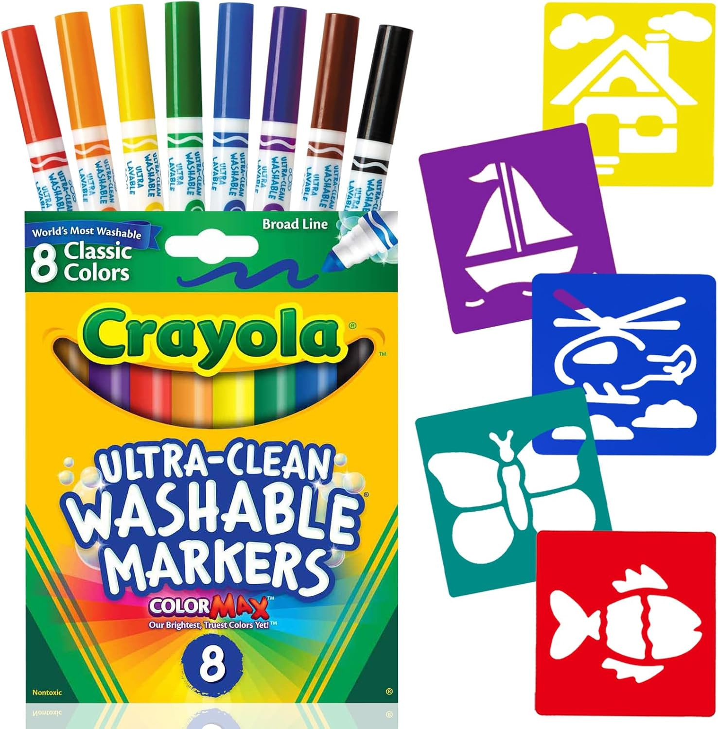 For Kids, Washable Markers For Kids 8 Count Kids Markers, Co